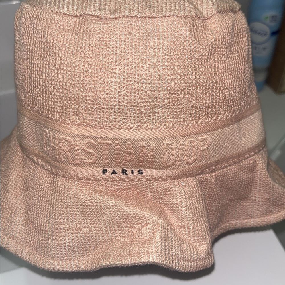 Dior Blush Pink Textured Hat